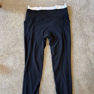 Athleta Women's Black and White Leggings